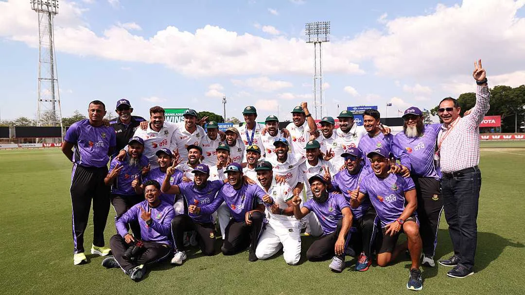 Bangladesh cricket historic Darwin Test success against Australia with Najmul Hossain Shanto praising the team's collective performance, GNN and The Guru Gyan coverage
