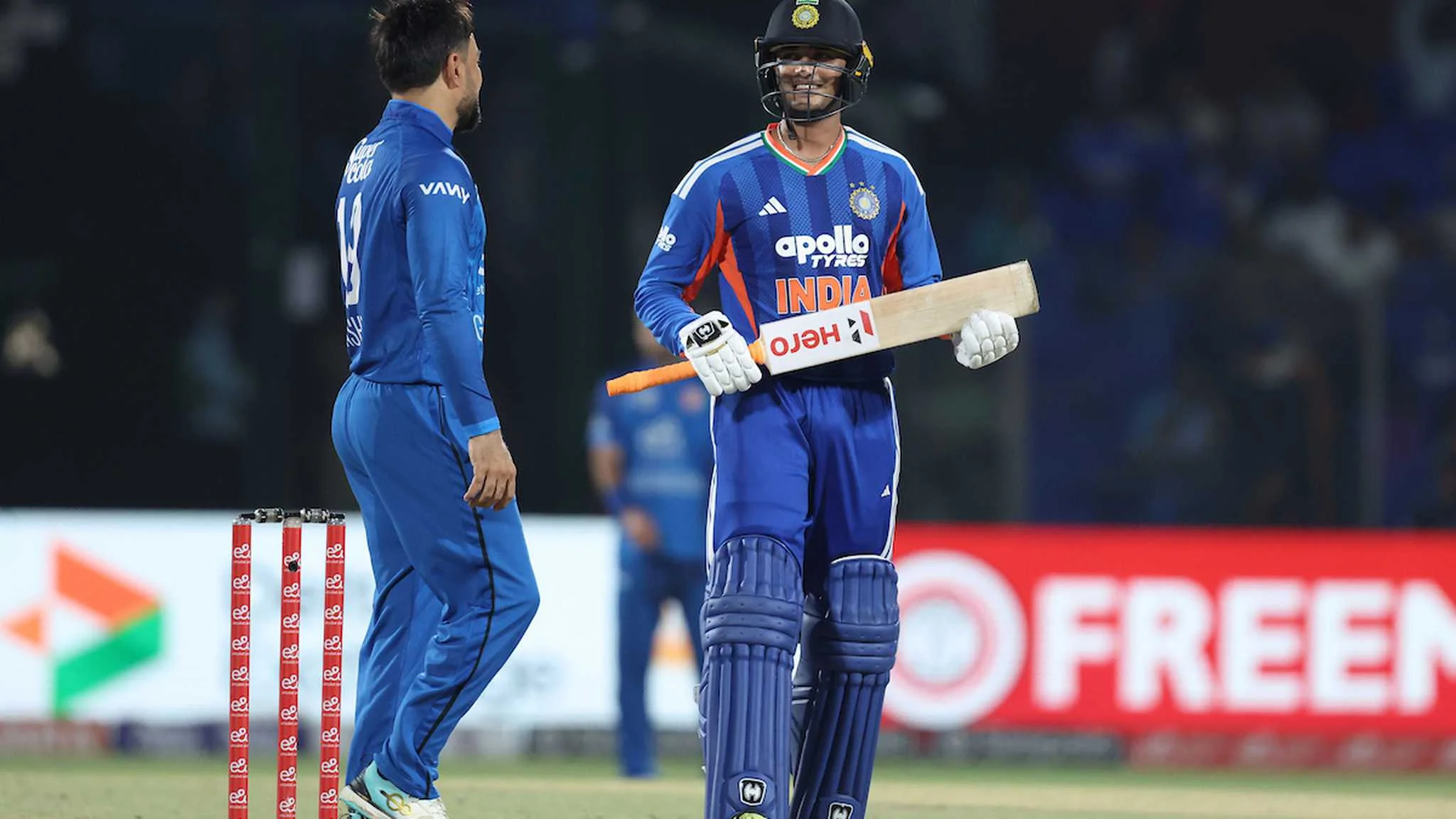 Abhishek Sharma's clean-hitting performance in India versus Afghanistan first T Twenty International in Delhi, featured by Guru News Network and The Guru Gyan