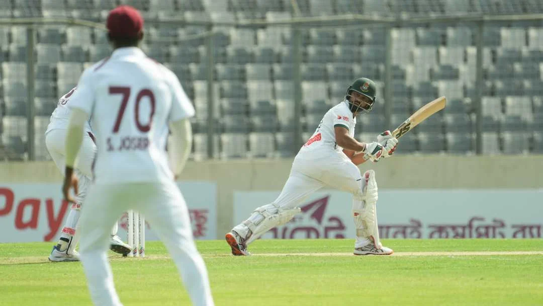 Bangladesh opener Shadman Islam West Indies Test century 2026 aur patient batting preparation ka cricket news visual The Guru Gyan