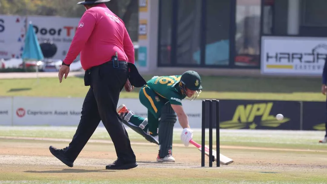 Jordan Hermann during his 150-run ODI debut innings for South Africa against Namibia in Windhoek, featured by GNN and The Guru Gyan