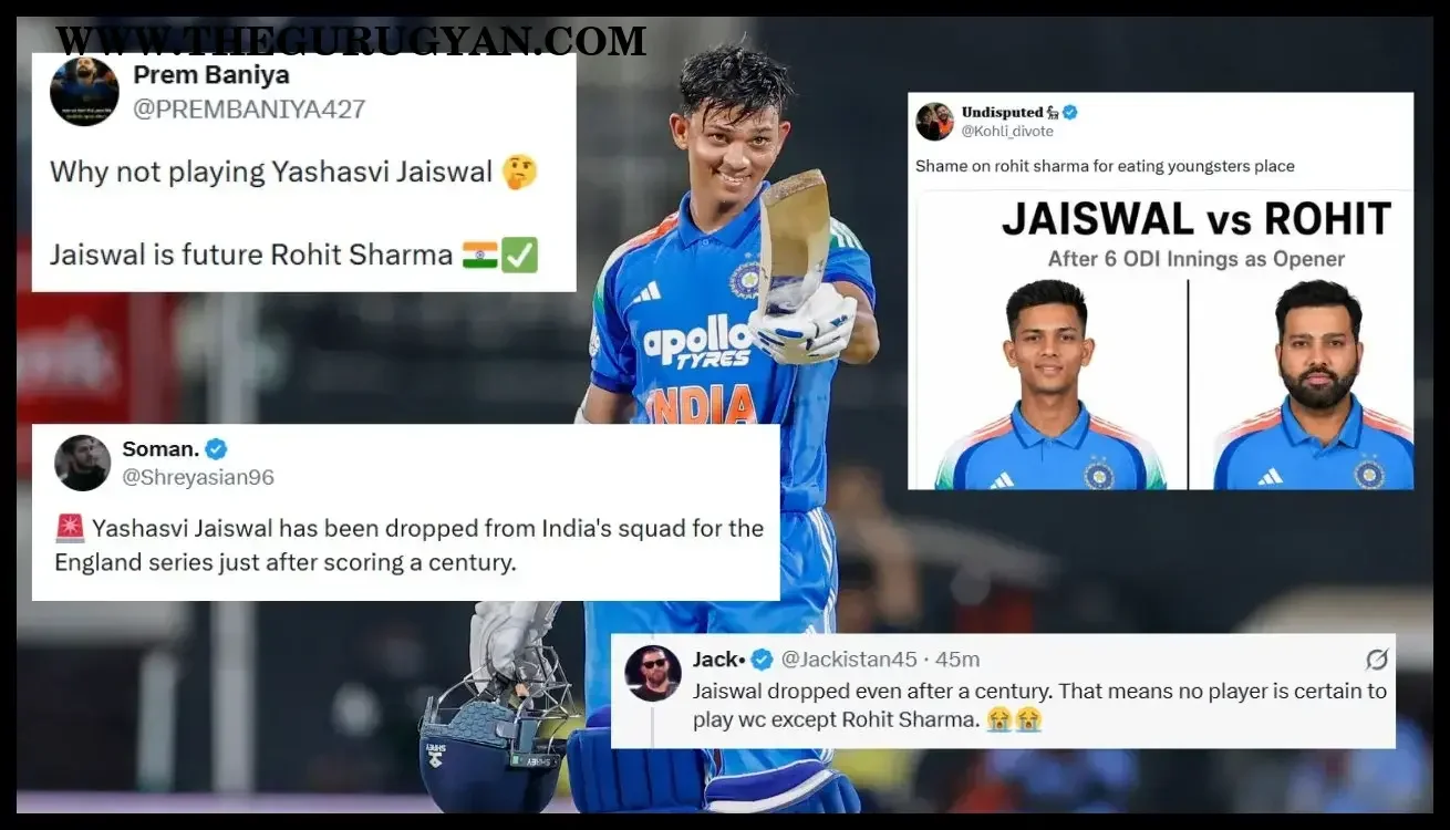 Yashasvi Jaiswal linked to discussions surrounding his exclusion from India's England ODI squad after a century against Afghanistan.