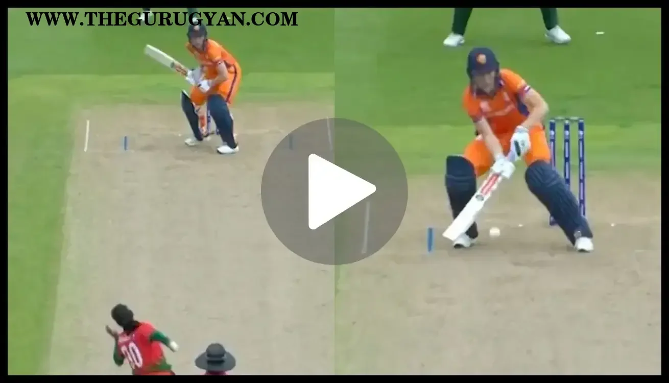 Babette De Leede during Netherlands vs Bangladesh Women's T20 World Cup 2026 match associated with her notable ramp shot and fifty.