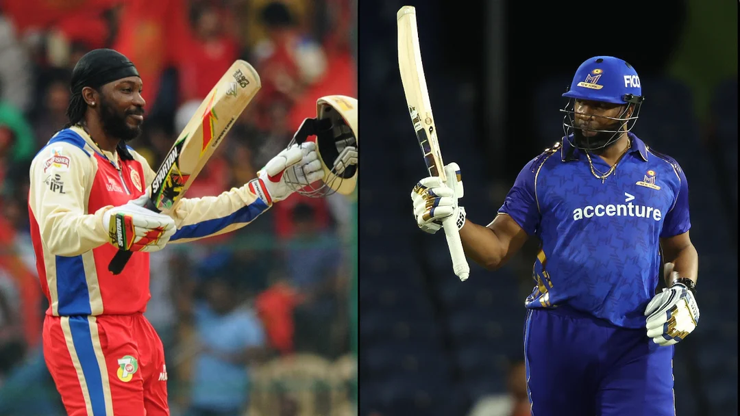Kieron Pollard and Chris Gayle T20 run record comparison with Major League Cricket 2026 milestone coverage by Guru News Network and The Guru Gyan