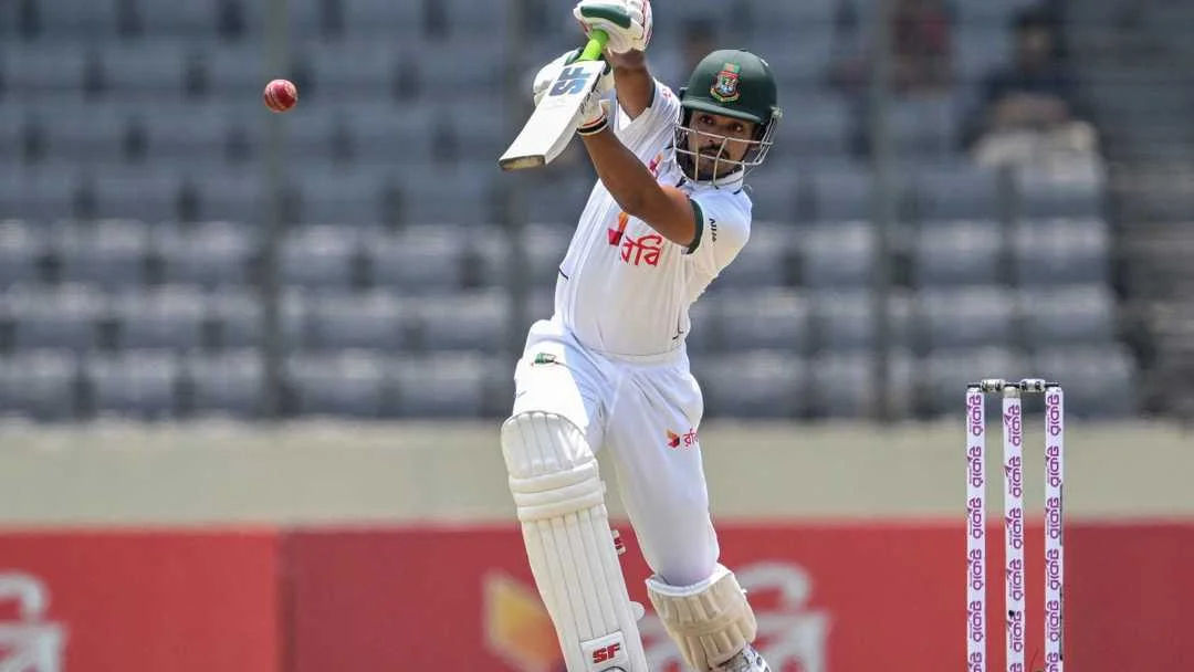 Bangladesh batter Najmul Hossain Shanto tactical batting adjustment against Noman Ali in Pakistan tour of Bangladesh 2026 Test, GNN cricket news